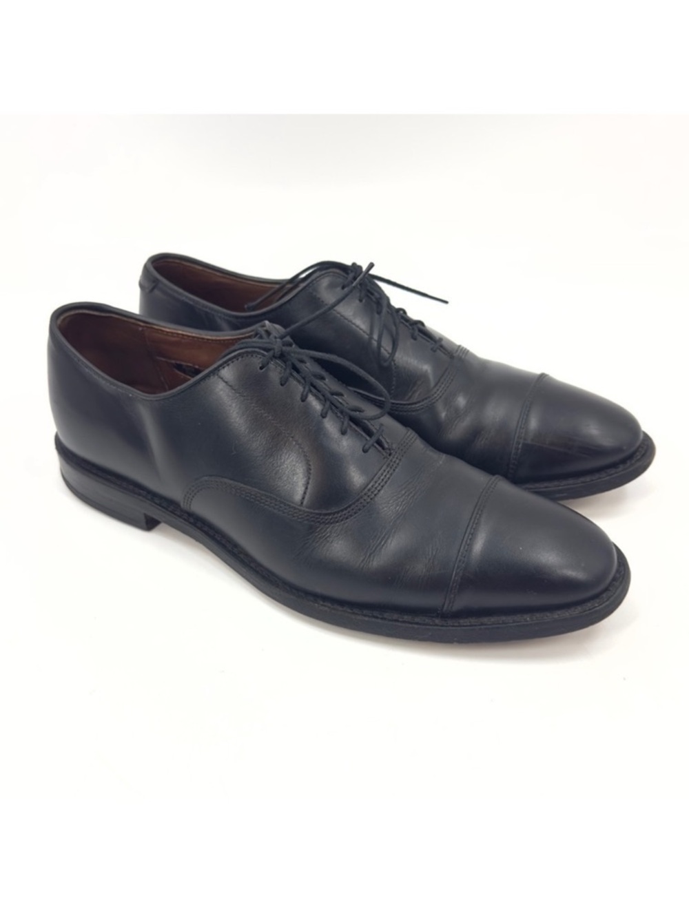 Allen Edmonds Park Avenue Dress Shoes Mens 9B Black Leather Cap Toe Oxford